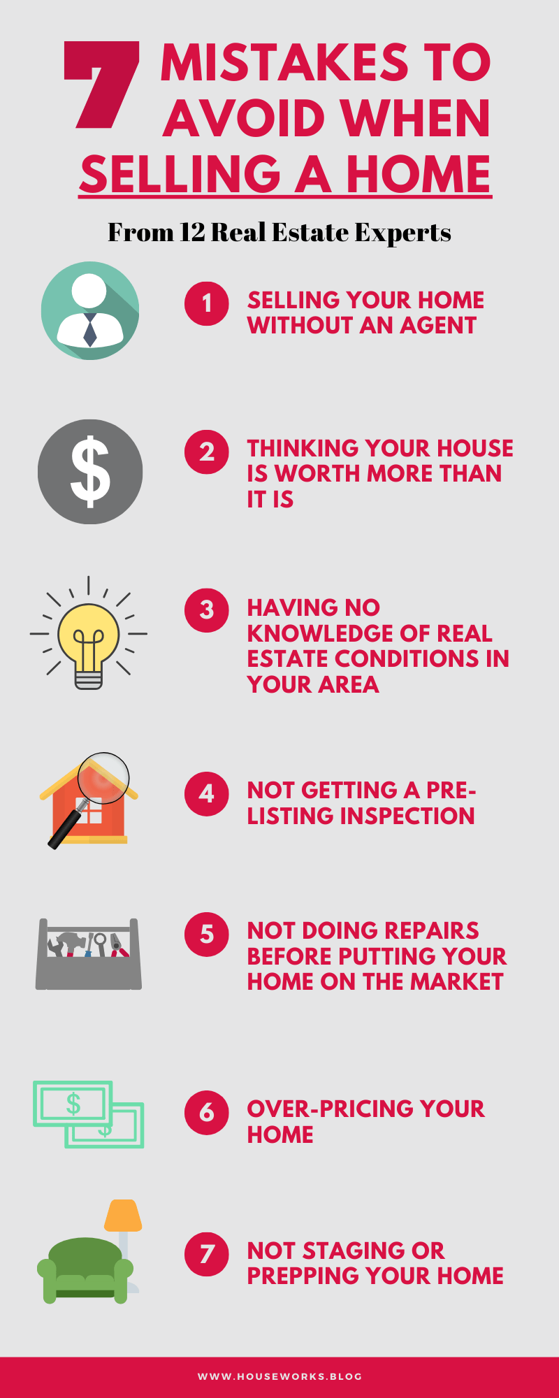 7 mistakes to avoid making when selling a home