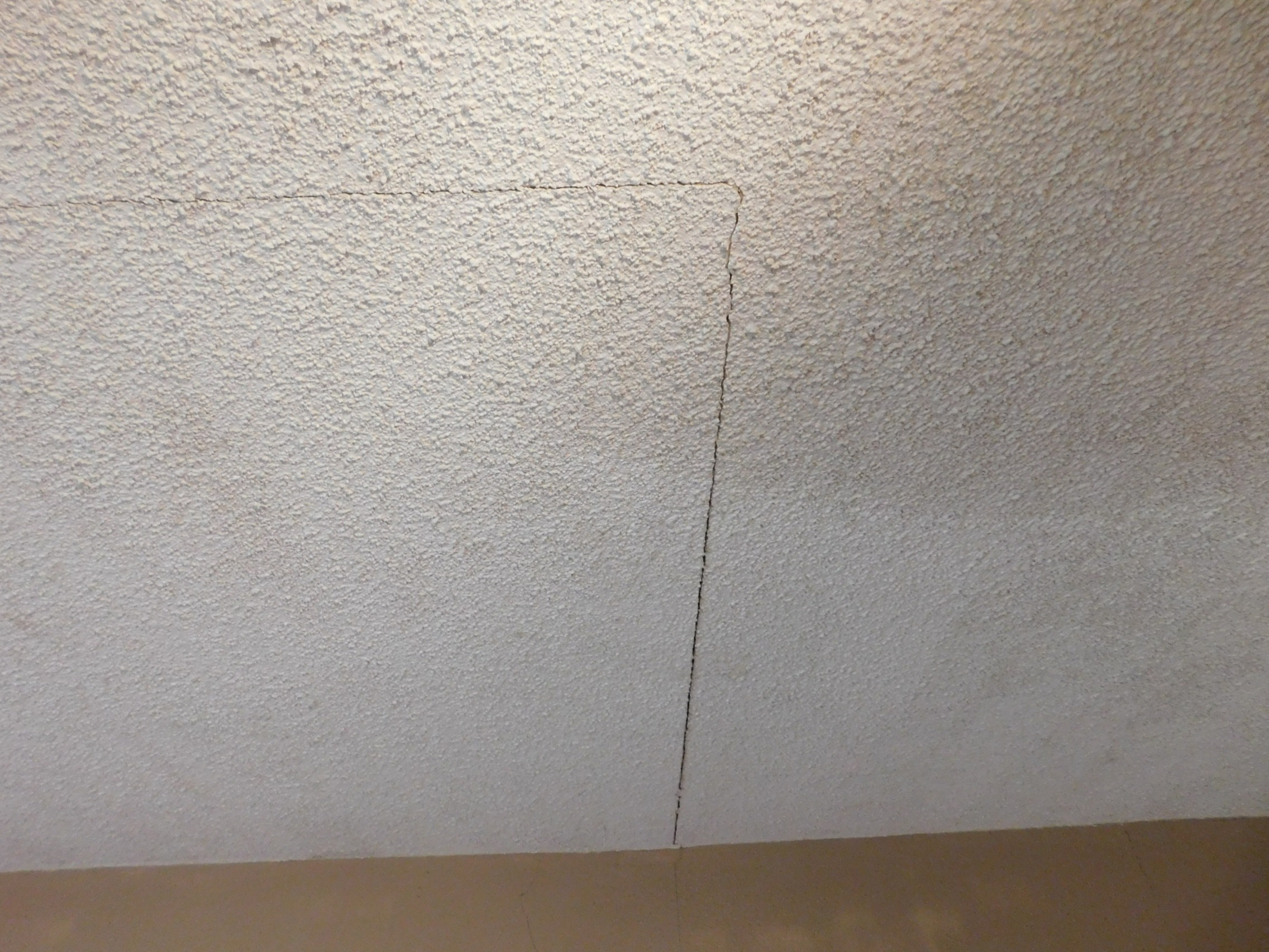 thin, straight cracks- foundation settling