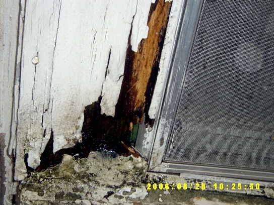 home maintenance inspection- damage