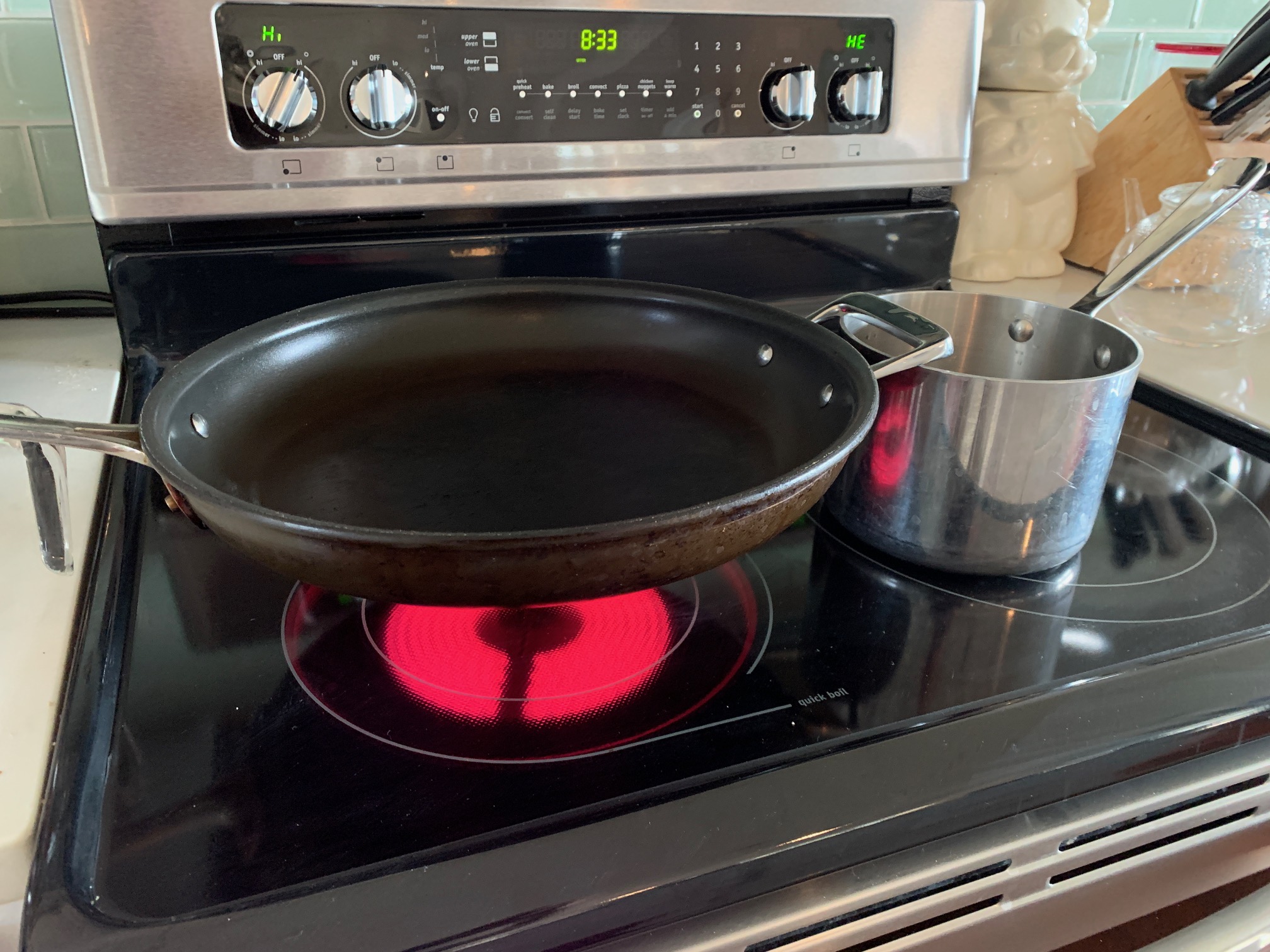 elevated pan- hot burner