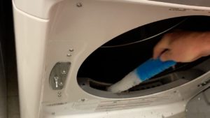 clean inside of dryer